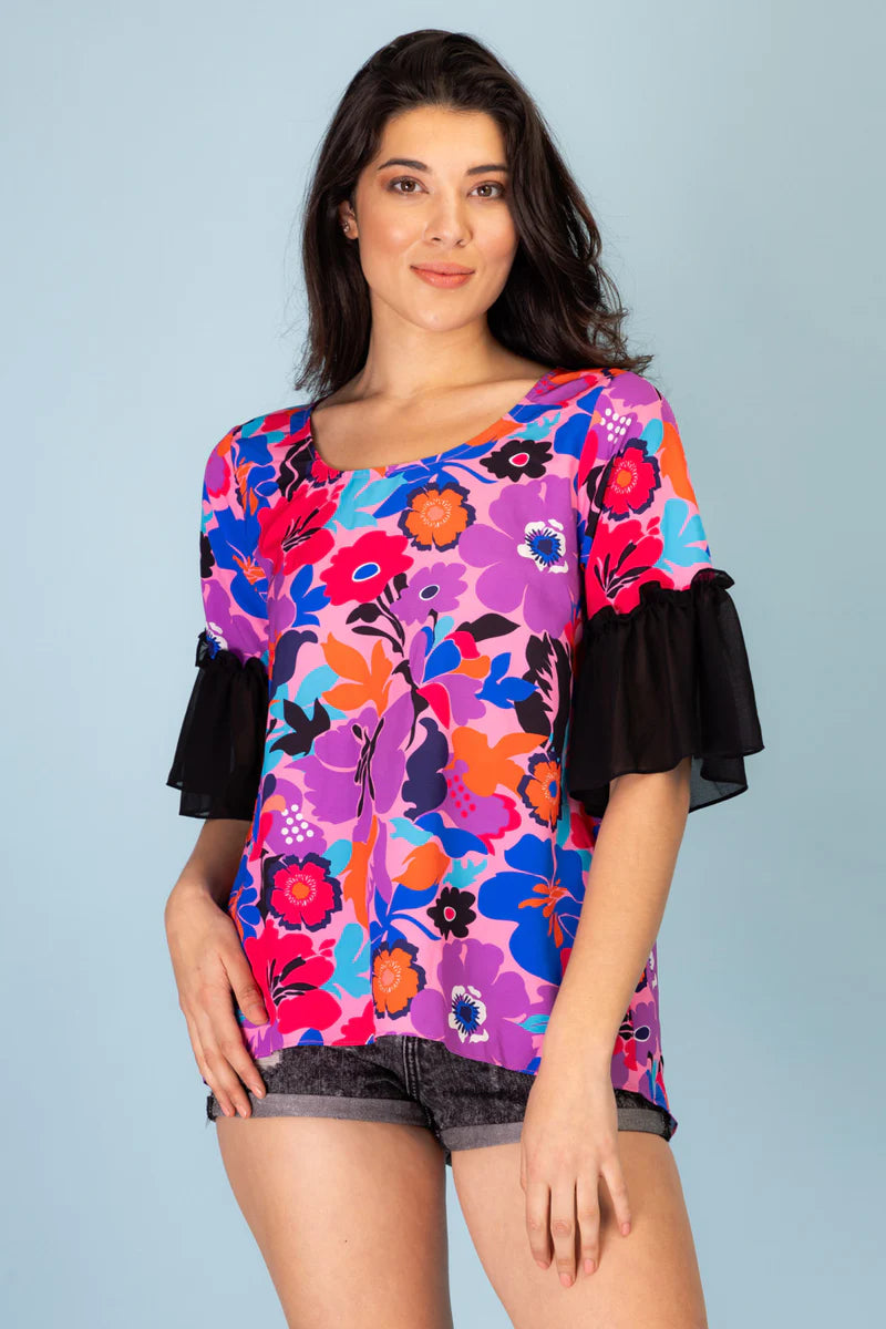 Charlo - Nayo Top | Pink & Purple