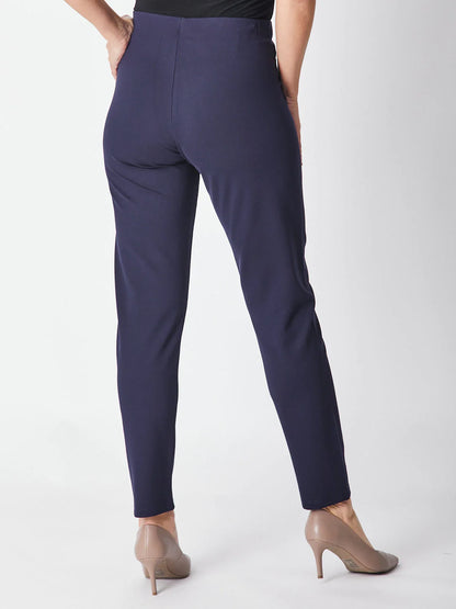 Cordelia St Block Ponti Pants - Navy