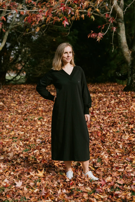 Homelee | Laney Dress - Black with Mini X