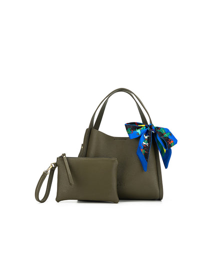 Black Caviar | Astrid 2 Piece Handbag - Olive