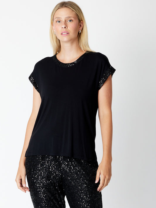 Luna Sky | Sequen Tee - Black