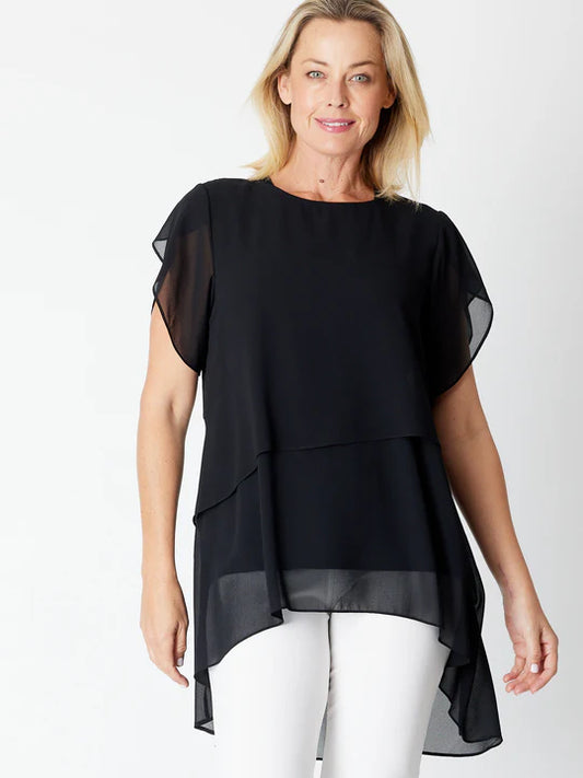 Cordelia St | Layered Chiffon Top