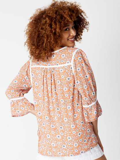 Luna Sky | Floriana Bind Top - Melon