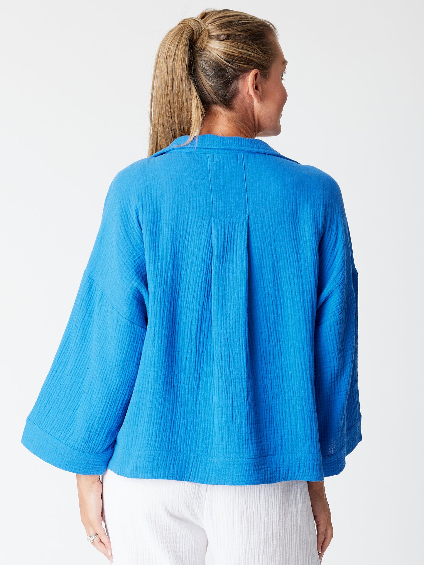 Cordelia St | Bonded Cloth Top - Royal Blue