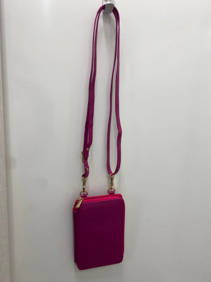 Baron Leather - Cellphone Cross Body Bag | Hot Pink