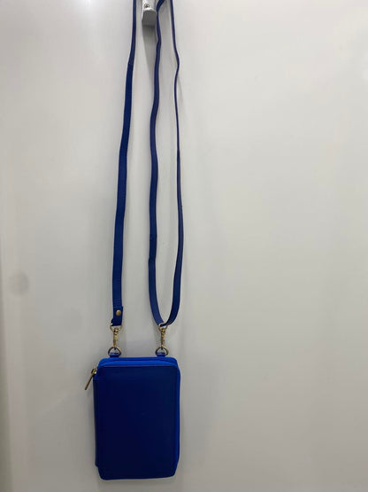 Baron Leather - Cellphone Cross Body Bag | Blue