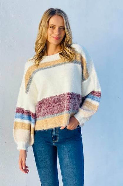 Oversized Block Knit - Multicolor