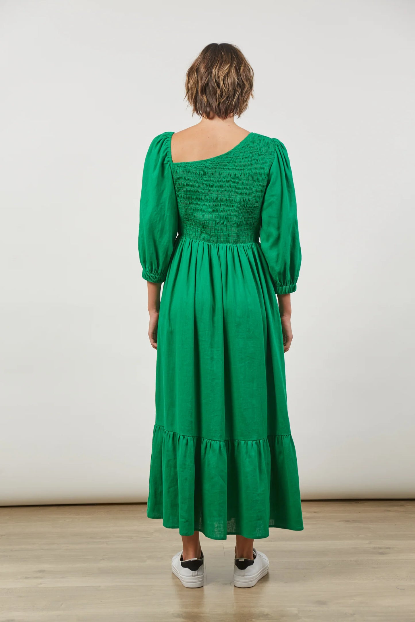 Isle Of Mine - Panorama Shirred Maxi | Meadow