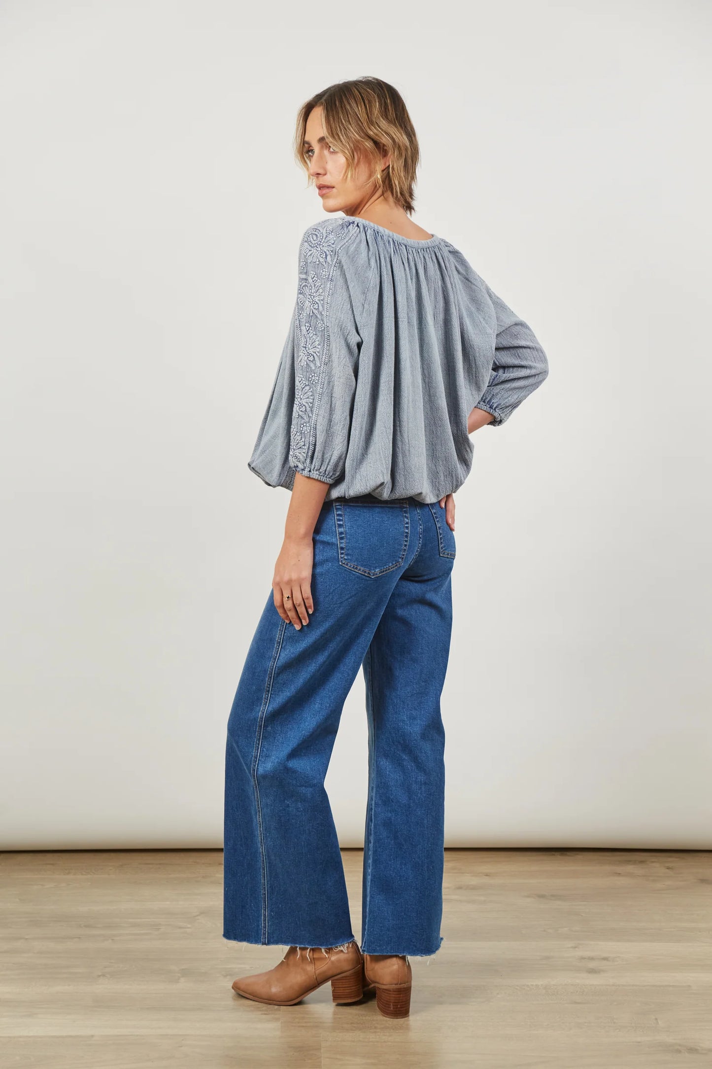 Isle of Mine - Entice Blouse | Glacier