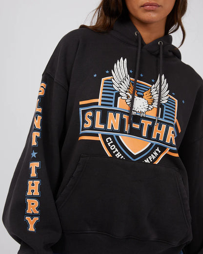 Silent Theory | West Coast Hoodie- Washed Black