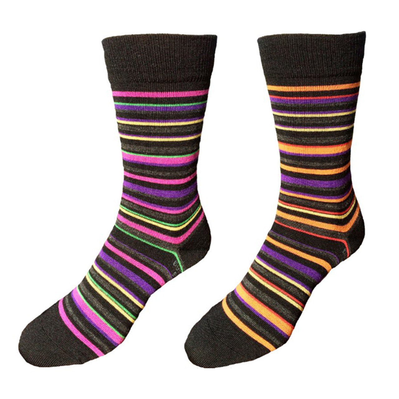 Duthie & Bull - Merino Womens Stripe Sock | Pink