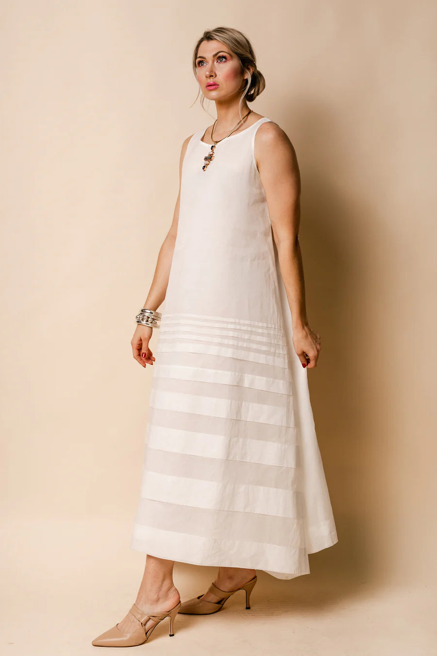 Imagine Fashion | Molly Organza Dress - Cream