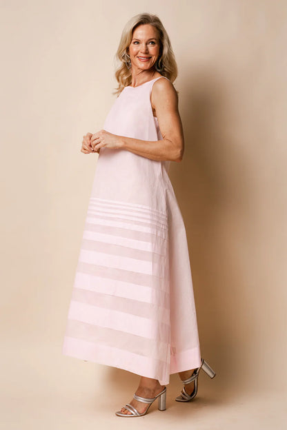 Imagine Fashion | Molly Organza Dress - Blush