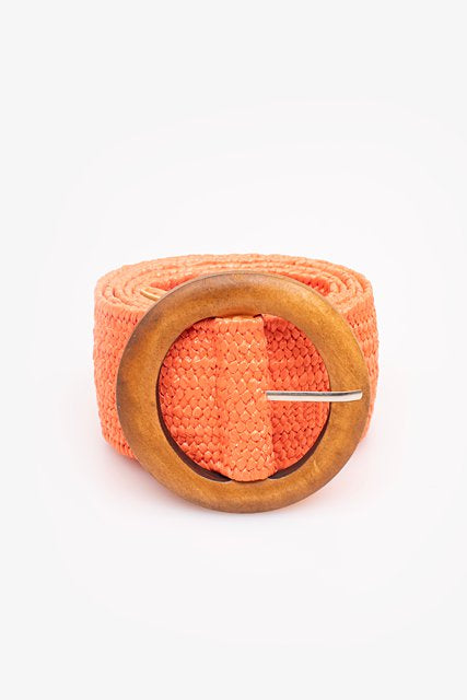 Antler - Rattan Stretch Belt | Orange