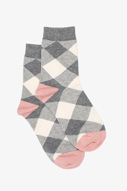 Antler | Gun Club Check Sock - Pink