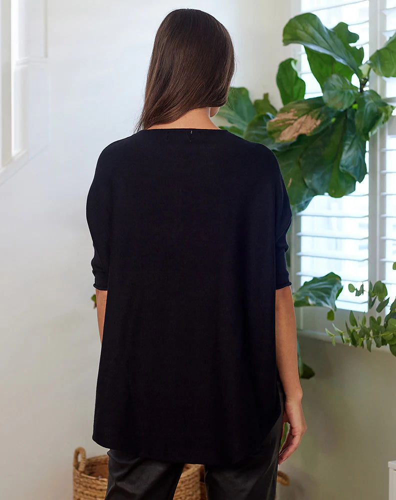 Freez | Batwing Knit - Black