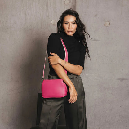 Black Caviar | Daniella Magenta Crossbody