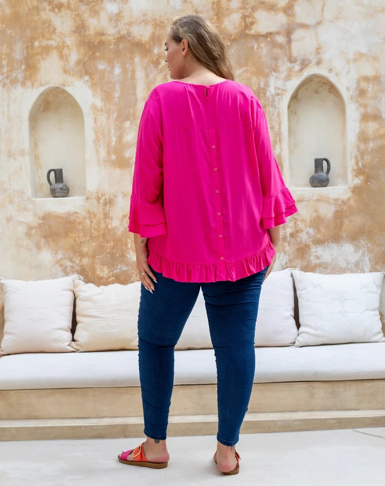 Bee Maddison | Felicity Top - Fuchsia