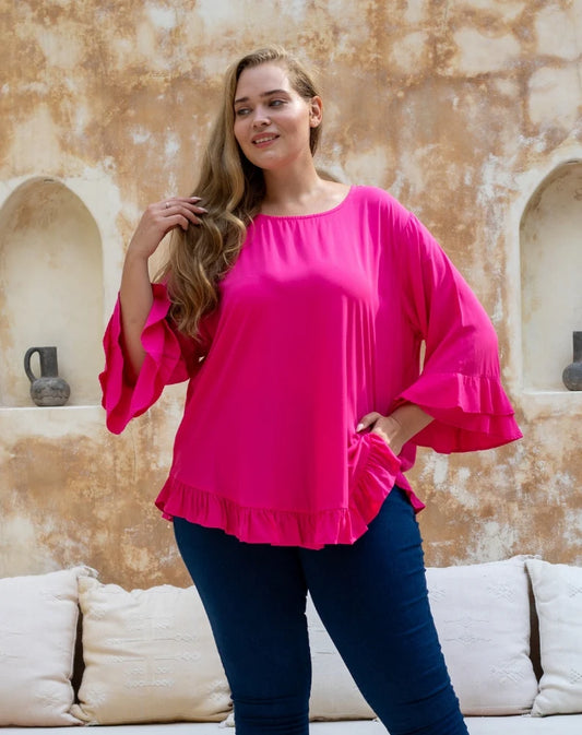 Bee Maddison | Felicity Top - Fuchsia