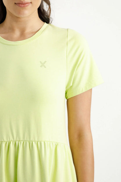 Homelee | Kendall Dress - Lime with Mini X