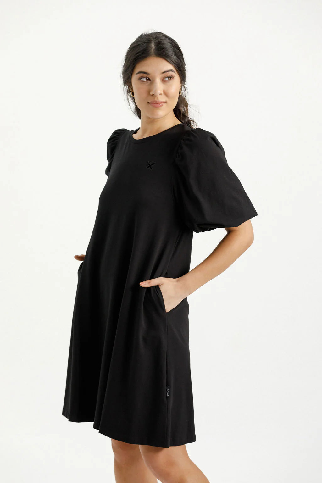 Homelee | Ivy Dress - Black with Black X