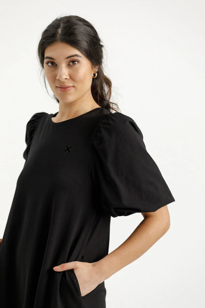 Homelee | Ivy Dress - Black with Black X