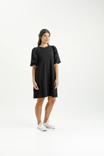 Homelee | Ivy Dress - Black with Black X