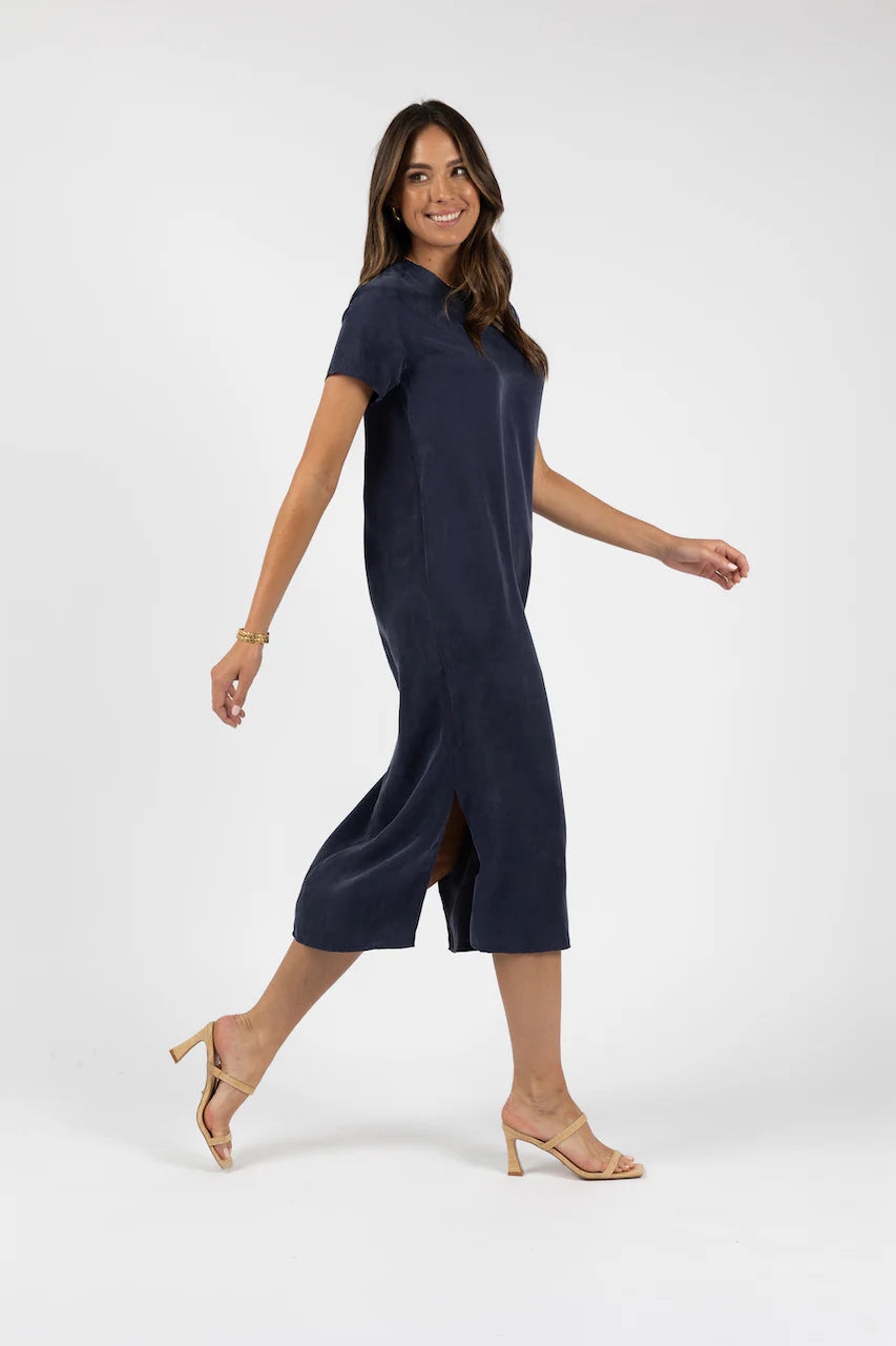 Humidity | Milano Tee Dress - Navy