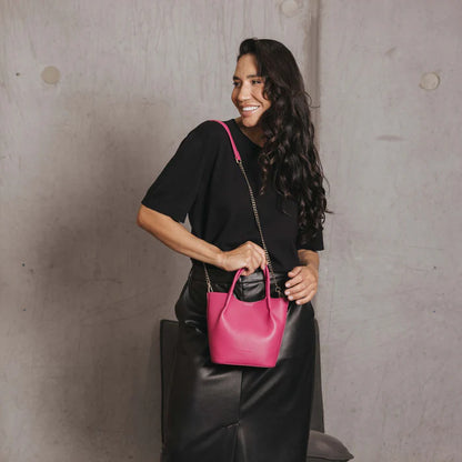 Black Caviar | Lara Mini Handbag Magenta