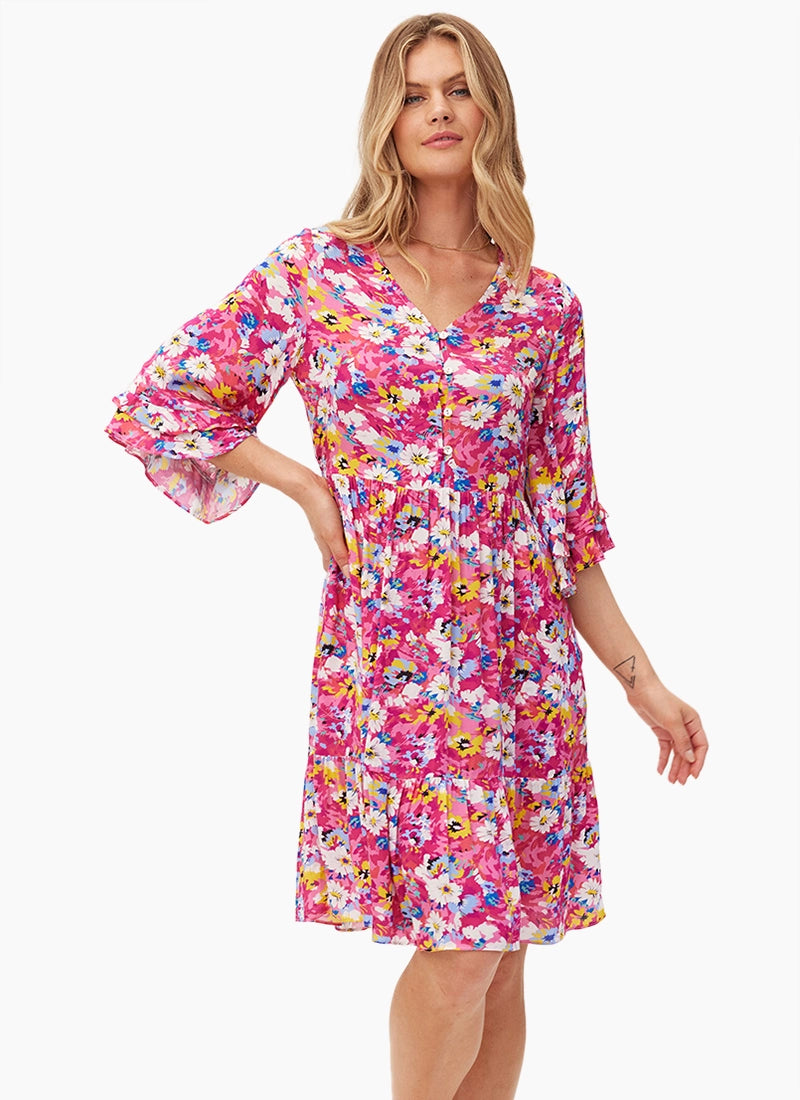 Lemon Tree - Malaya Dress | Pink Pattern – Style358