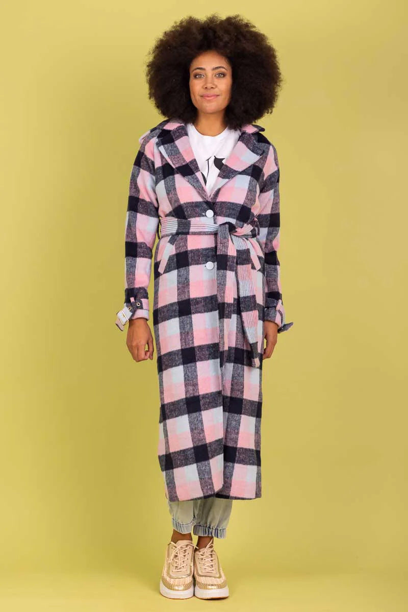 Charlo | Marco Coat Navy Check