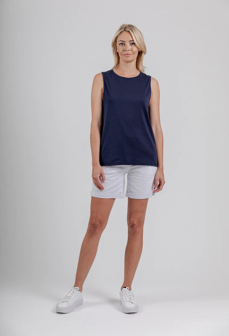 Mi Moso Staple Tank - Navy