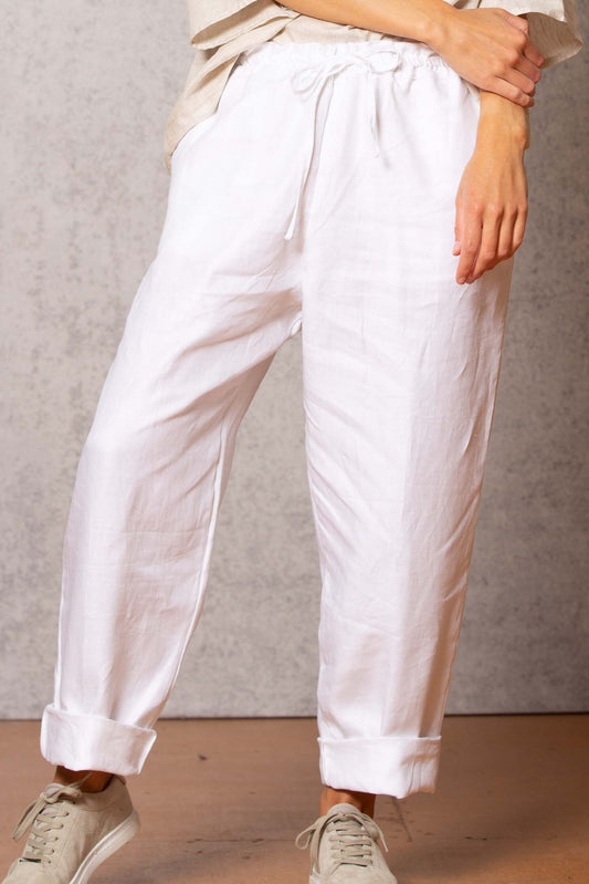 Noble Wilde Twill Pants - White