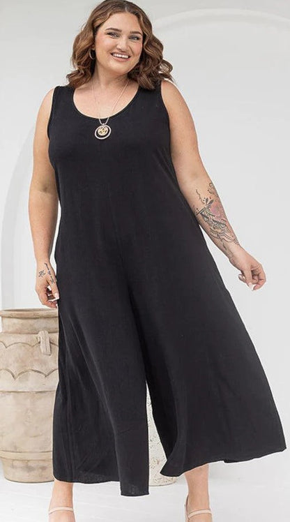 Bee Maddison - Sophia Jumpsuit With Zip | Black