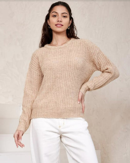 Iris Maxi - Iris Knit Jumper - Coffee