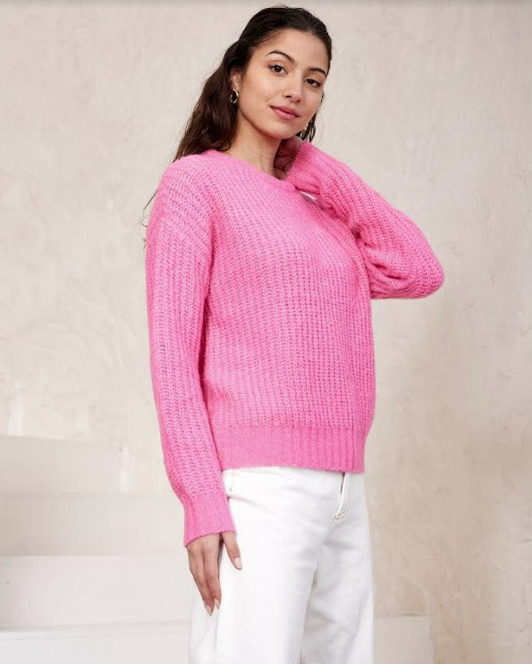 Iris Maxi - Iris Knit Jumper - Hot Pink