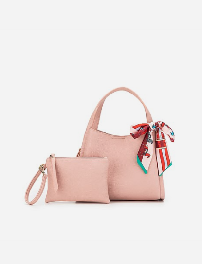 Black Caviar | Astrid 2 Piece Handbag - Pink