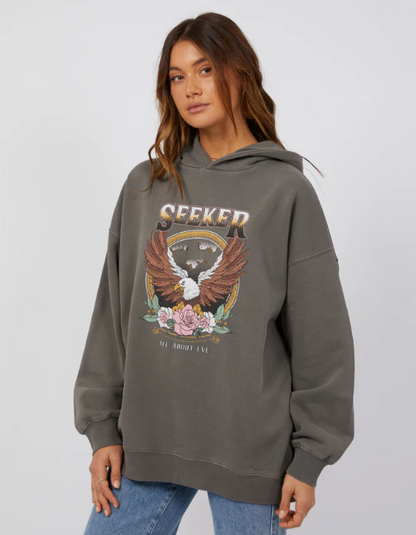 allabouteve | Seeker Oversized Hoodie - Charcoal