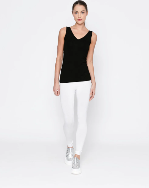 Two by Two | Essentials  Reversable Rayon Tank Black