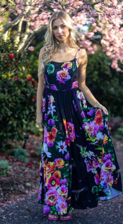 Augustine | Milne Dress Black Floral