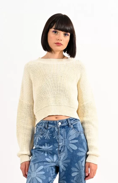 LILI SIDONIO | Cropped sweater - Off White