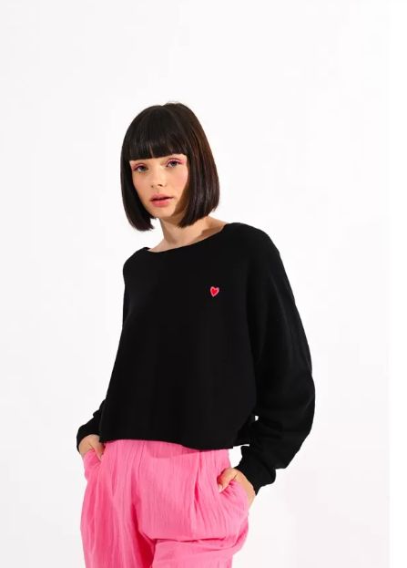 LILI SIDONIO | Crop Sweater - Black