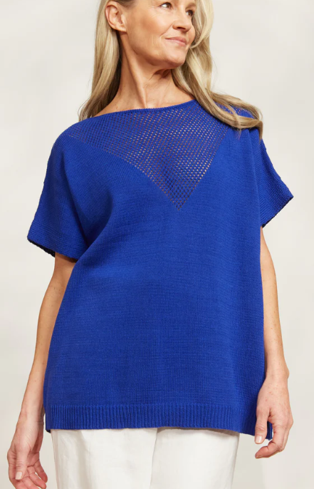 eb&ive | La Sable Knit Top - Cobalt