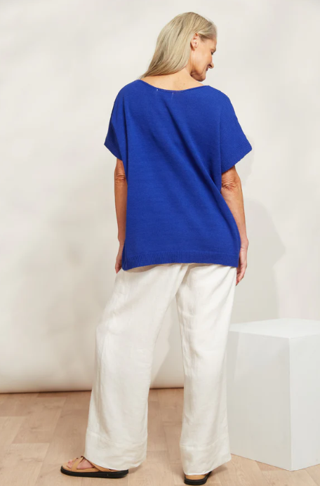 eb&ive | La Sable Knit Top - Cobalt