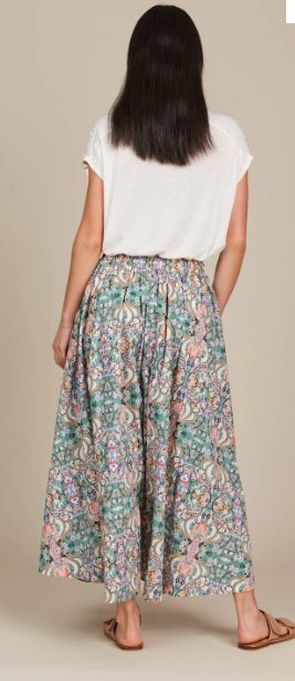 Isle of Mine | Remi Maxi Skirt - Lotus Fleuron