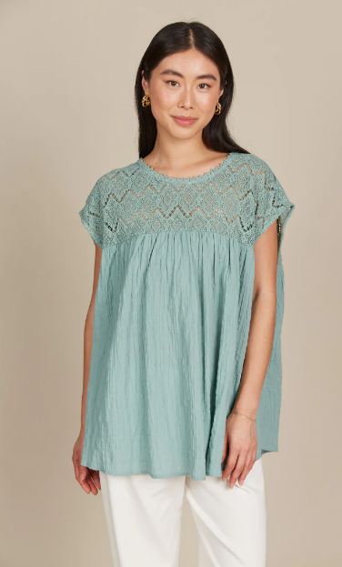 Isle of Mine | Fleur Relaxed Top - Seafoam