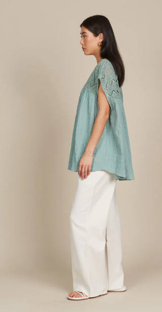 Isle of Mine | Fleur Relaxed Top - Seafoam