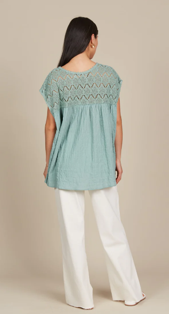 Isle of Mine | Fleur Relaxed Top - Seafoam