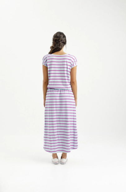 Homelee | Chelsea Dress - Orchid Stripe