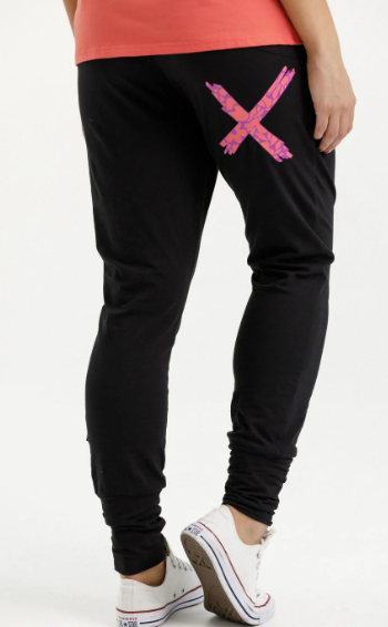 Homelee | Apartment Pants - Black with Sunset Floral X